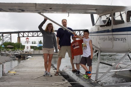 1 - Jessie (pilot), Mike, Ryan, Andrew Parry Sound Georgian Bay 30,000 Islands Tour